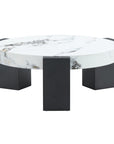 Modern Double-Layer Round Coffee Table ( USA ONLY 3 TO 5 DAYS SHIPPING)