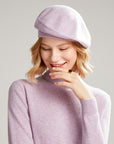 Women's Warm Thick Solid Color Cashmere Hat