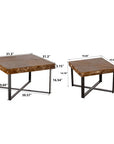 Modern Retro Splicing Square Coffee Table ( USA ONLY + 3 TO 5 DAYS SHIPPING)