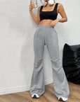 👖 Women's Effortless Wide Leg Pants - Stretch Elastic Waist