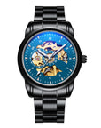 Men's Leather Waterproof Luminous Mechanical Watch