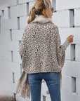 Fur Collar Cardigan Shawl Knitted Jacket