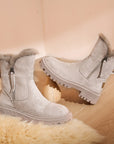 Trade Cotton-padded Shoes Fur Snow Boots Fleece-lined Casual Martin