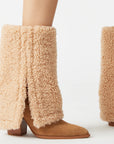 Women’s Plush High Heel Suede Boots – Elegant Winter Fashion Statement