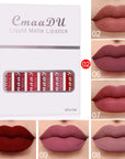 6 Boxes Of Matte Non-stick Cup Waterproof Lipstick Long Lasting Lip Gloss AliFinds