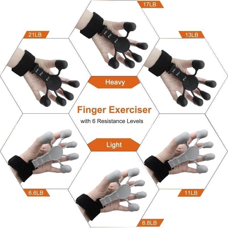 6 Resistant Strength Finger Gripper Exerciser AliFinds