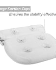 6 suction cups bath pillow 3D net bathtub pillow AliFinds