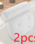 6 suction cups bath pillow 3D net bathtub pillow AliFinds