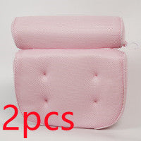 6 suction cups bath pillow 3D net bathtub pillow AliFinds