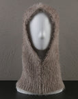 Mohair Scarf With One Hat For Women's Winter