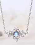 Natural Blue Moonstone Necklace