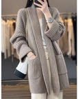 Plus Size Women's Sweater Cardigan Mid-length ( 3 TO 7 DAYS  SHIPPING)