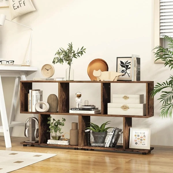 Transform Your Space With These Stylish 2-Tier Wooden Bookcases ( USA ONLY 3 TO 5 DAYS SHIPPING)