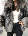 Women's Fur Coat Short  Imitation Fox