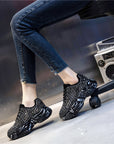 Ladies Sports Shoes Casual Old Shoes Women Low-top Thick-soled Shallow Mouth Shoes Women  (3 to 7 days shipping)