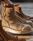 Retro American Mid-top Suede Leather Boots