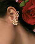 Luxury Earrings Light Flowers Alloy women