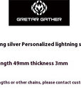 S925 Lightning Lightning Pendant For Men