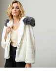 Artificial Faux fur plush loose coat