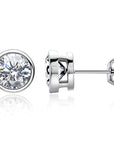 0.5 / 1 Carat Moissanite Stud Earrings MEN