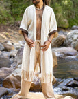 Men’s Cotton Robe – Lightweight Casual Loungewear Kimono Style