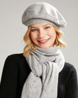 Women's Warm Thick Solid Color Cashmere Hat