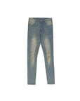 yellowish worn slim fit  jeans