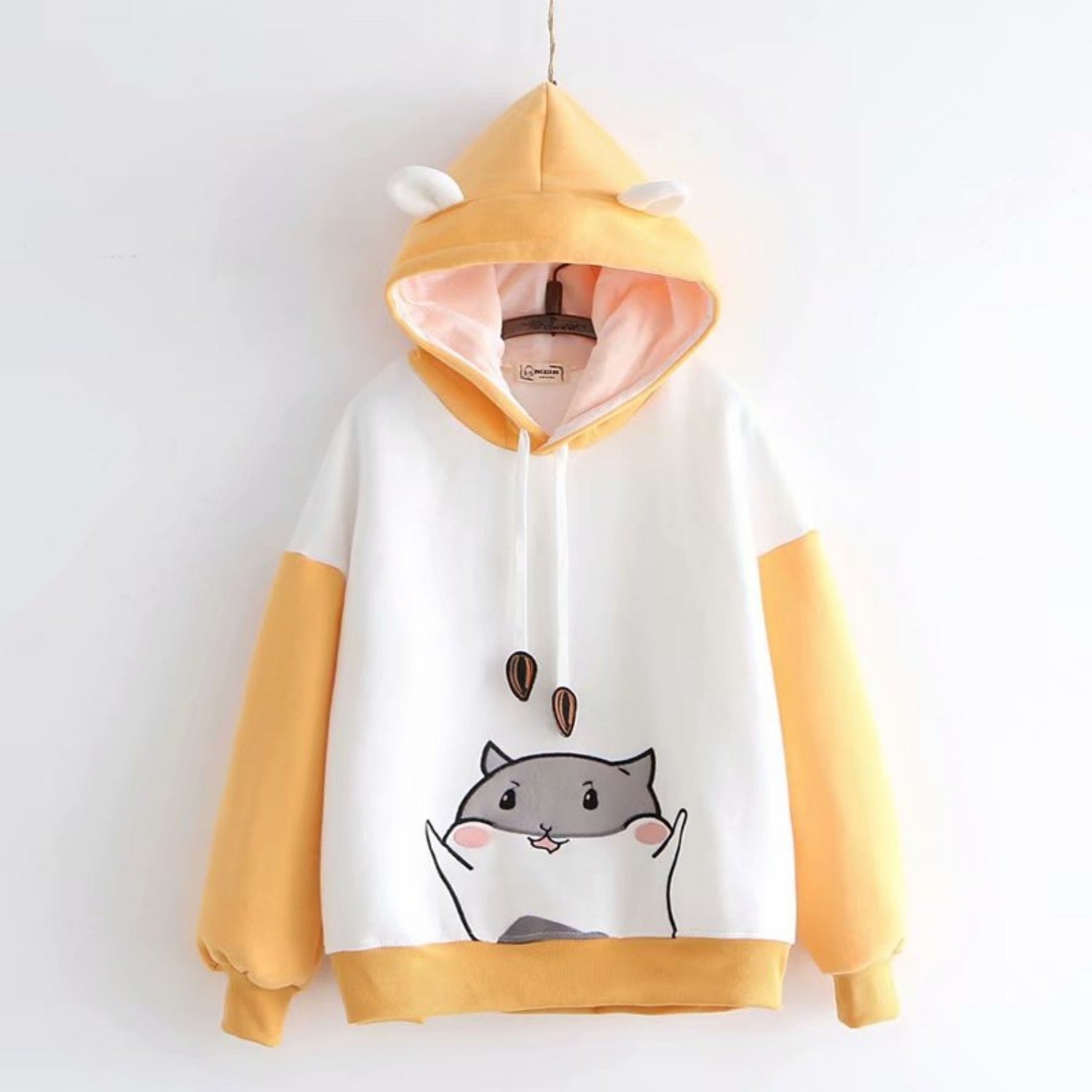 Women’s Forest Fleece Hoodie – Cozy Autumn &amp; Winter Cartoon Style