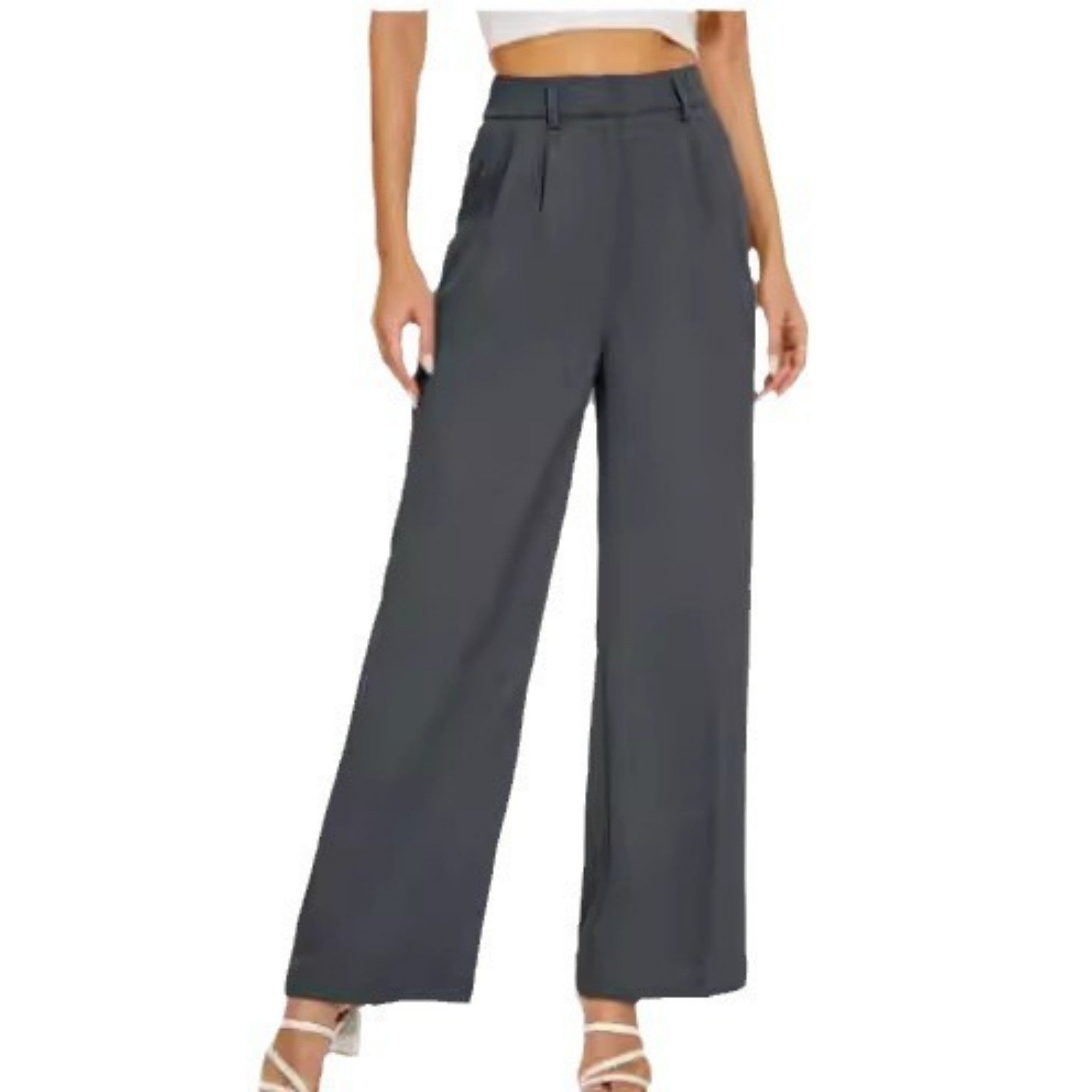 High Waist Trousers With Pockets  Women