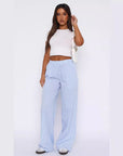 Fashion Casual Striped Trousers Summer Wide Leg Pants Men