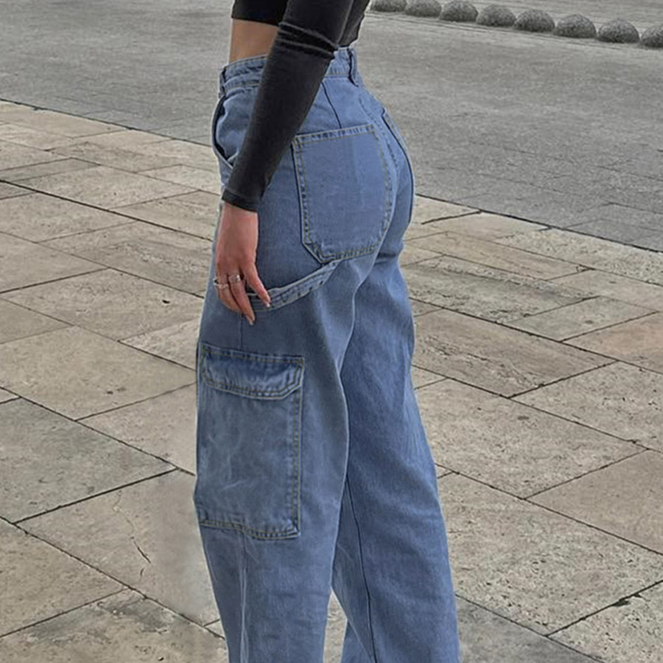 Women&#39;s All-matching Straight Jeans