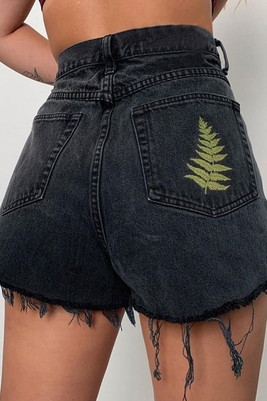 Vintage Black Denim Shorts for Women – Edgy &amp; Effortless