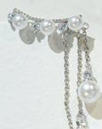 Long High Profile Tassel Pearl Eardrop Earring