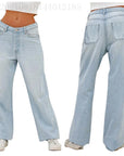 European And American Style Jeans High Waist Loose Wide Legs Type