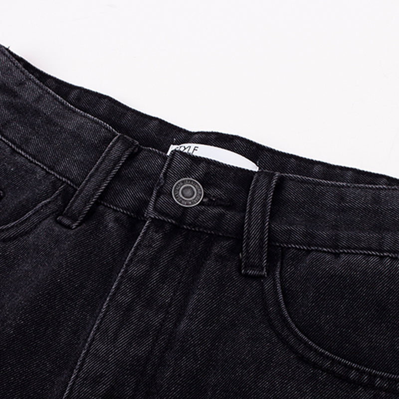 Vintage Black Denim Shorts for Women – Edgy &amp; Effortless