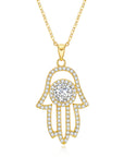 1 Carat Moissanite Necklace Round women