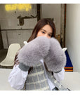 Women's Warm Winter Gloves Of Fox Skin