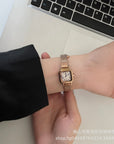 Small Square Retro Small Sugar Cube Steel Watch Women