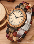 Classic Women's Elk Quartz Wooden Watch