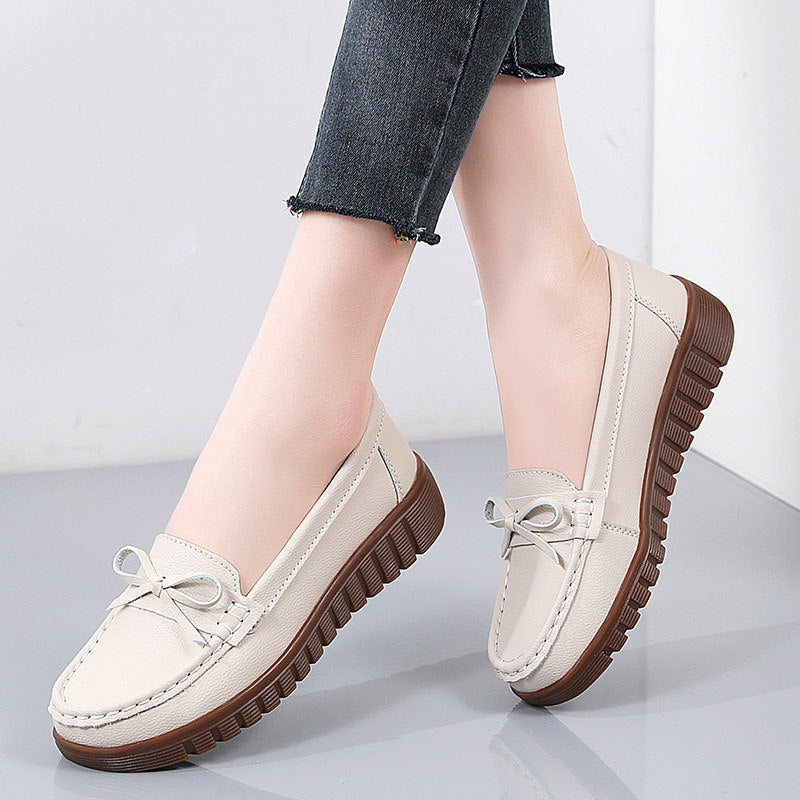 Women&#39;s Soft-soled Leather Shoes