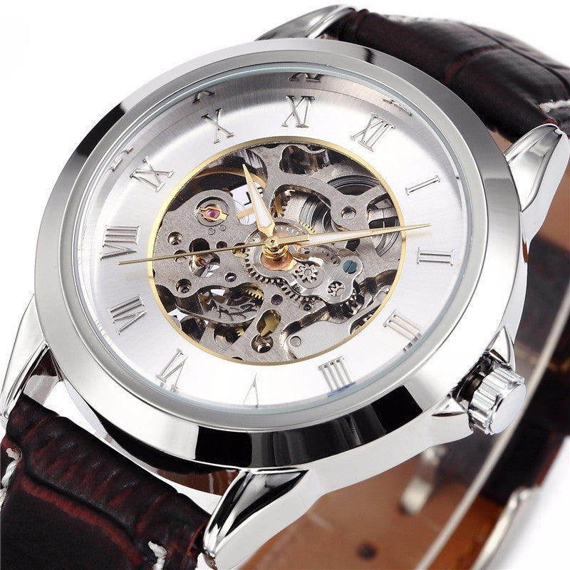 Men&#39;s Fashion Hollowed-out Automatic Mechanical Watch