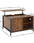 Height-adjustable Coffee Table, Multi-purpose Coffee Table With Hidden Compartments ( USA ONLY + 3 TO 5 DAY SHIPPING)