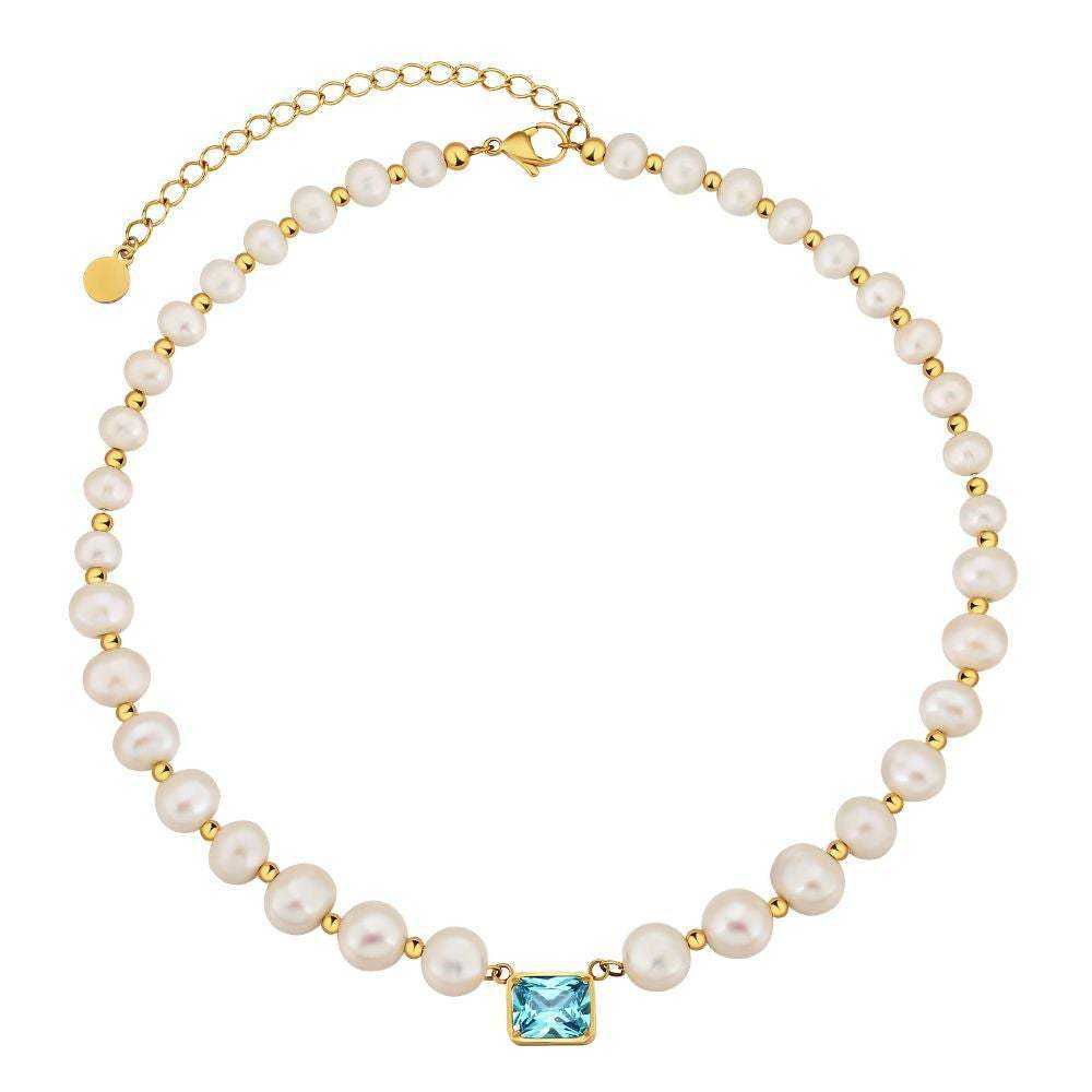 French Freshwater Natural Pearl Necklace