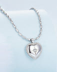 Love Necklace Men And Women Personality Sweet Cool Wind S925 Silver Clavicle Chain