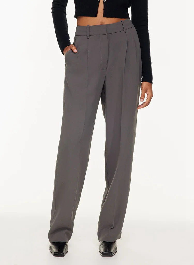 High Waist Trousers With Pockets  Women