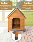 Black Asphalt Roof Dog House ( USA ONLY +  3 TO 7 DAYS SHIPPING)