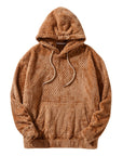 Men’s Khaki Hooded Sweater – European & American Style Autumn Pullover