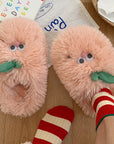 Lovers Cute Cartoon Cotton Slippers Men And Women