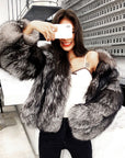 Women's Fur Coat Short  Imitation Fox