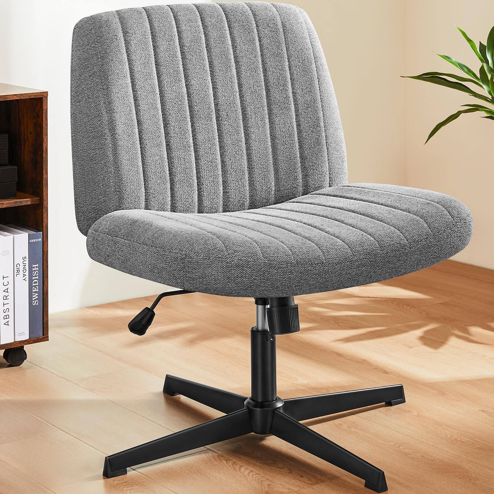 Cross-Legged Chair,No Wheels Armless Swivel Home Office Chair * ( USA ONLY 3 TO 5 DAYS SHIPPING)